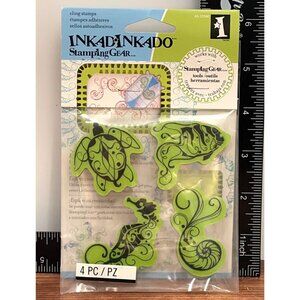 !USED ONCE! Inkadinkado Stamping Gear Cling Stamp Set 65-32040 UNDER THE SEA